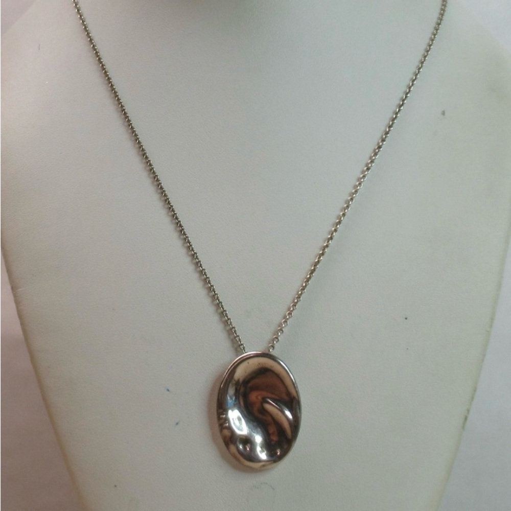 Vintage Tiffany & Co Capricorn 925 Silver Pendant Necklace, Elsa Peretti